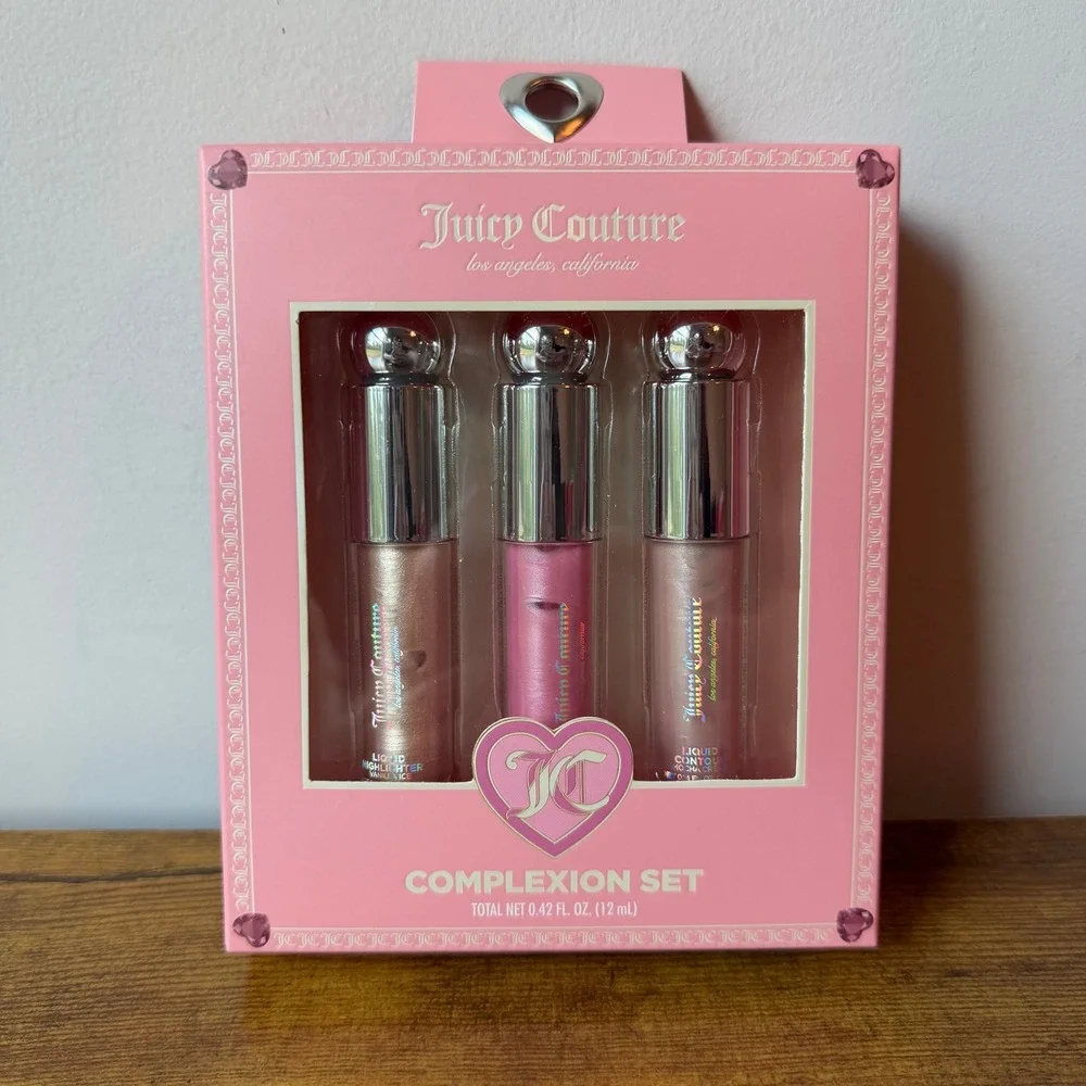 New Juicy Couture Blush Highlighter Contour Complexion Set Makeup Cosmetic